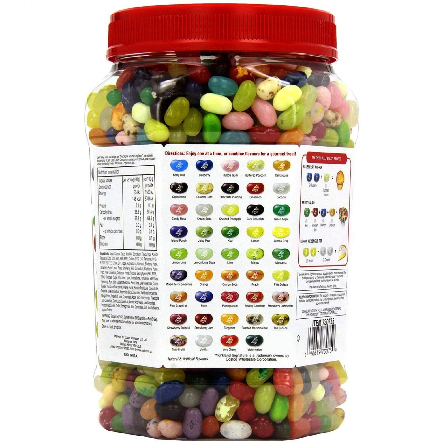 Jelly Belly Original Recipe Gourmet Jelly Beans 1.8kg