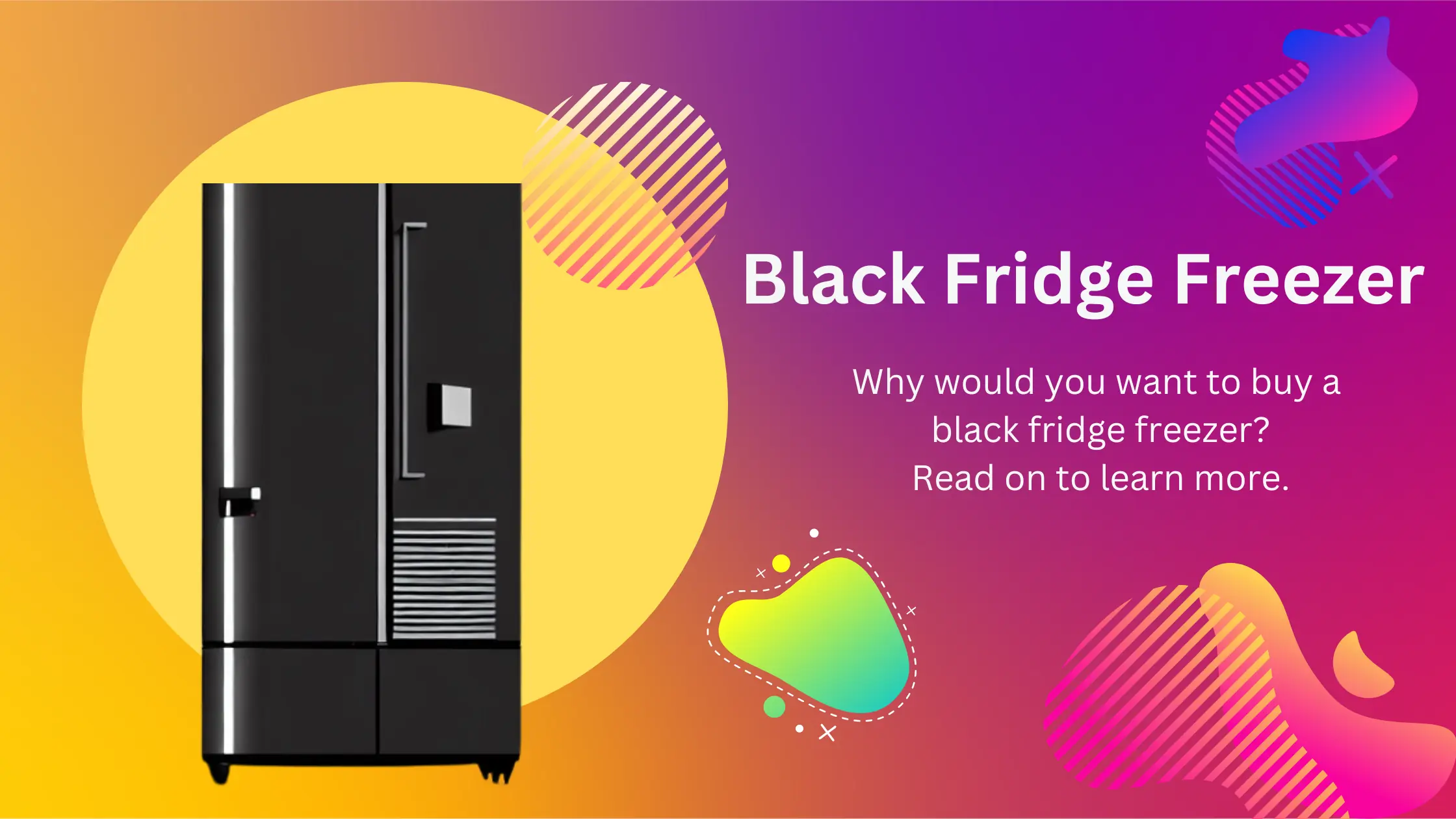black fridge freezer