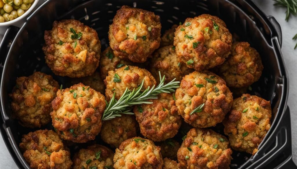 Delicious Air Fryer Stuffing Balls