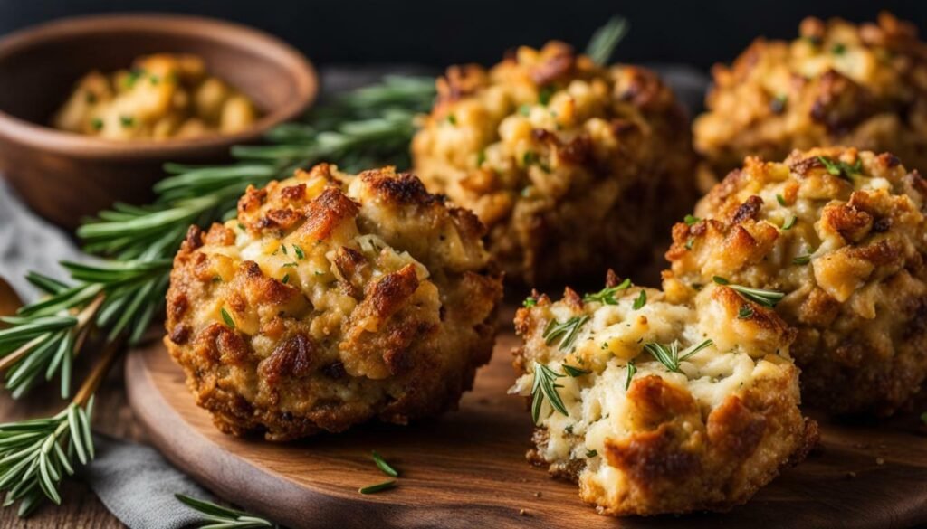 air fryer stuffing balls