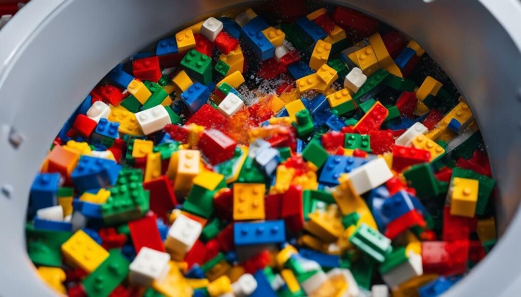 cleaning lego bricks