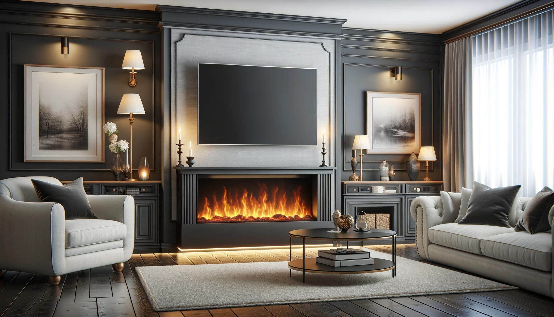 are tv stand fireplaces safe
