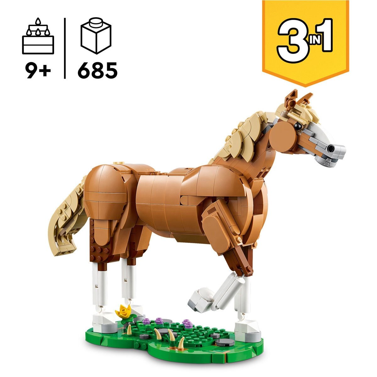 LEGO Creator Beautiful Horse - Model 31166 (9+ Years) 4 365495472586782.jpg