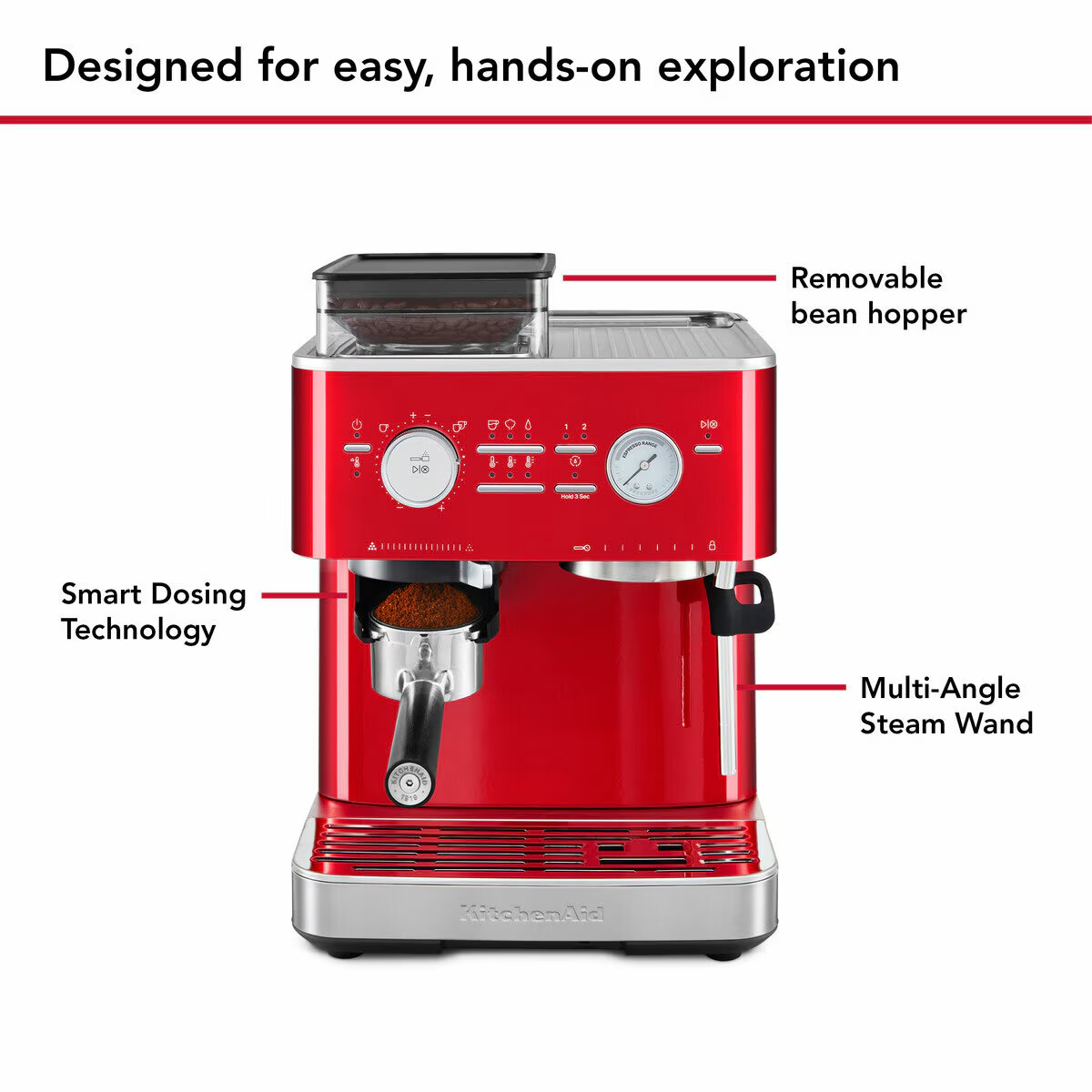 Kitchenaid Semi Auto Espresso Machine with Burr Grinder, 5KES6551BCA 7 487607e587bd0518032b0b4fcef51894.png