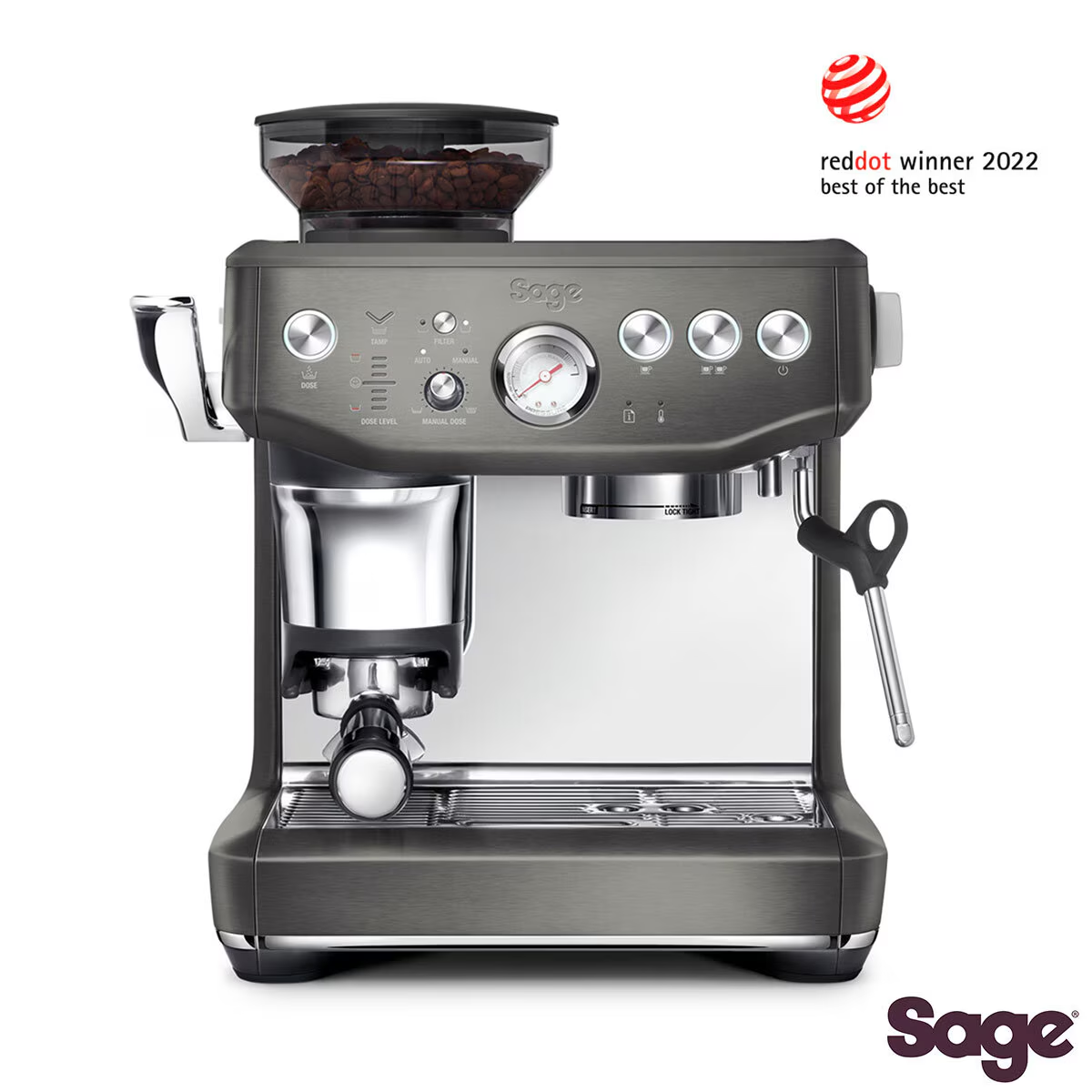 Sage the Barista Express Impress Bean to Cup Coffee Machine in Black Stainless Steel, SES876BST4GUK1 1 d1f38db0b3ffeaad697be35e721e23b4.png