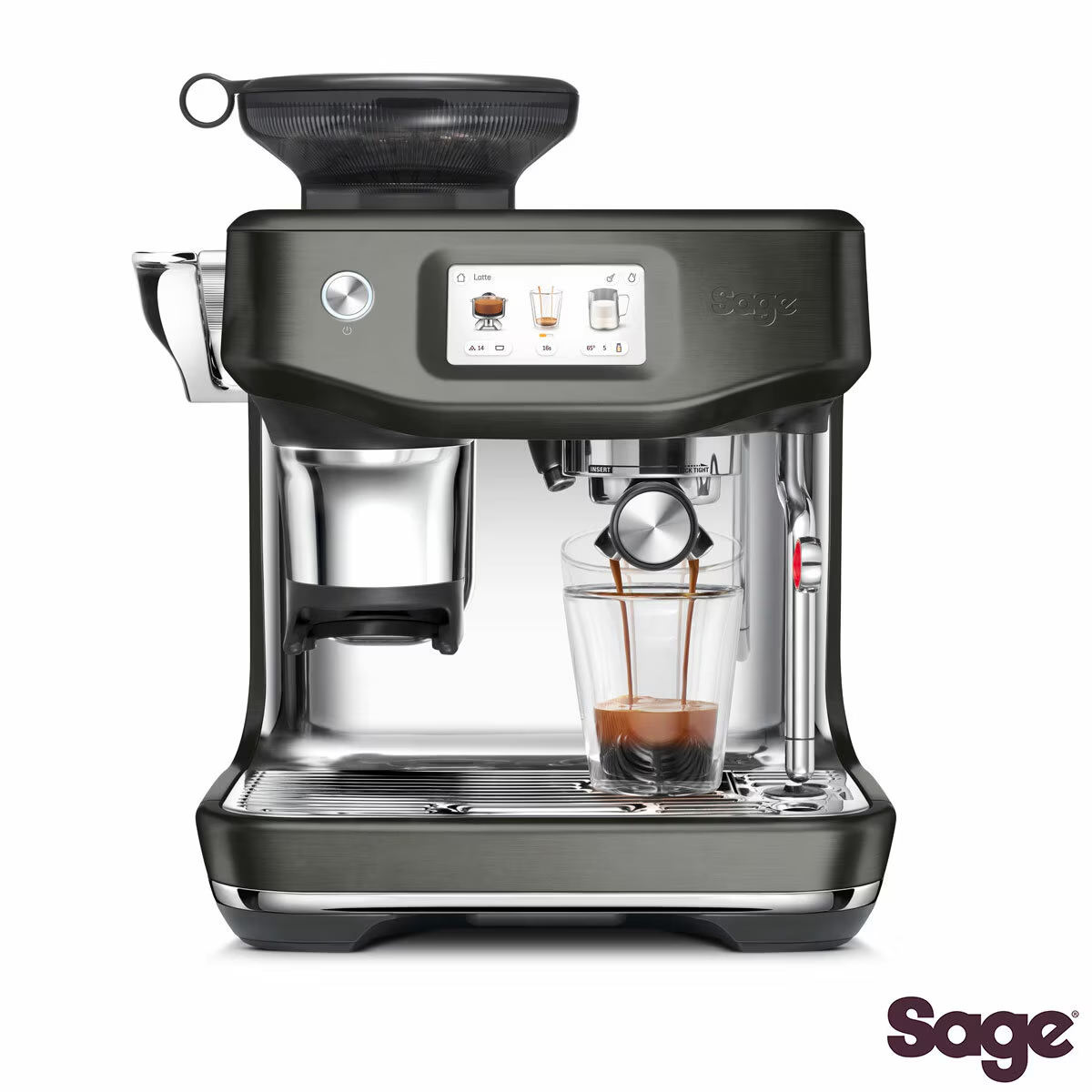 Sage Barista Touch Impress Coffee Machine with Cold Extraction in Black Stainless Steel, SES882BST4GUK1 1 e5d90d2bd2a62e26385eff4d2cc98886 8.png